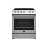 Forno Leonardo Espresso 30-Inch Stainless Steel Electric Range, True Convection, Energy Efficient