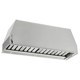 Forno Frassanito 36-Inch Recessed Range Hood, 450 CFM, Stainless Steel Baffle Filters, LED Lighting
