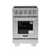 Kucht Professional 24" Propane Gas Range – KFX2400X-S/LP with TrueSimmer & Rocket Power Burners
