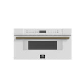 Forno Capoliveri Espresso 30-Inch Microwave Drawer, White, 1.2 cu.ft, 1500 Watts, Built-In, Touch Control LCD Display, Auto-Touch Open/Close, 11 Power Levels, Sensor Cooking
