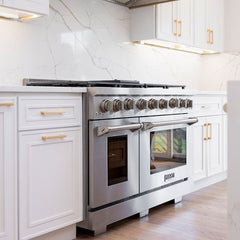 Kucht Professional 48" Natural Gas Range – KFX480 with Custom Body & Accent Knobs