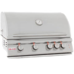 Blaze 32-Inch 4-Burner LTE Gas Grill with Rear Burner and Built-in Lighting System BLZ-4LTE2(LP/NG)