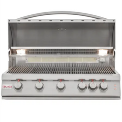 Blaze 40-Inch 5-Burner LTE Gas Grill with Rear Burner and Built-in Lighting System BLZ-5LTE2(LP/NG)