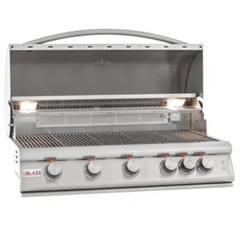 Blaze 40-Inch 5-Burner LTE Gas Grill with Rear Burner and Built-in Lighting System BLZ-5LTE2(LP/NG)