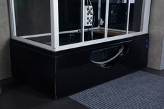 Maya Bath Platinum Catania Steam Shower Black Right SKU106