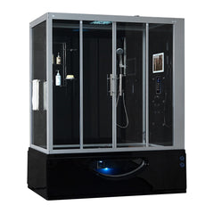 Maya Bath Platinum Catania Steam Shower Black Right SKU106