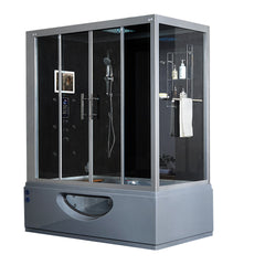 Maya Bath Platinum Catania Steam Shower Gray Left SKU111