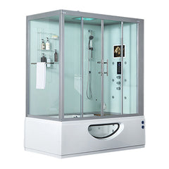 Maya Bath Platinum Catania Steam Shower White Right SKU105