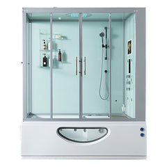 Maya Bath Platinum Catania Steam Shower White Right SKU105