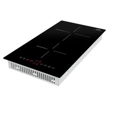 Forno Parco 12-Inch Induction Cooktop, 2 Zones, 3600W, Touch Control, 9 Power Levels & Booster Function