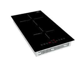 Forno Parco 12-Inch Induction Cooktop, 2 Zones, 3600W, Touch Control, 9 Power Levels & Booster Function