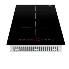 Forno Parco 12-Inch Induction Cooktop, 2 Zones, 3600W, Touch Control, 9 Power Levels & Booster Function