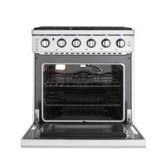 Empava 30 In. Pro-Style Slide-in Single Oven Gas Range 30GR10