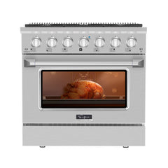 Empava 36 In. Pro-Style Slide-In Single Oven Gas Range 36GR08