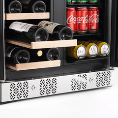 Empava 24" Dual Zone Wine Cooler & Beverage Fridge BR03D