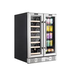 Empava 24" Dual Zone Wine Cooler & Beverage Fridge BR03D