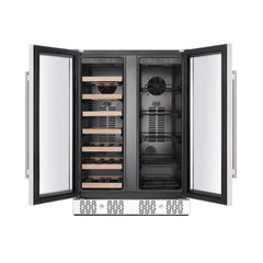 Empava 24" Dual Zone Wine Cooler & Beverage Fridge BR03D