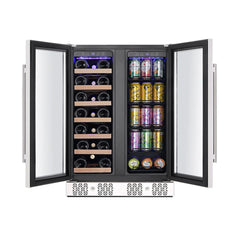 Empava 24" Dual Zone Wine Cooler & Beverage Fridge BR03D