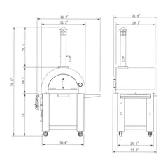 Empava Outdoor Wood Fired Pizza Oven PG05