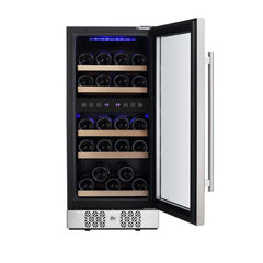 Empava 15 Inch Dual Zone Wine Cooler Wine Fridge WC02D