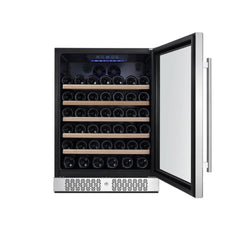 Empava 24 Inch Wine Cooler Wine Fridge 52 Bottles WC03S