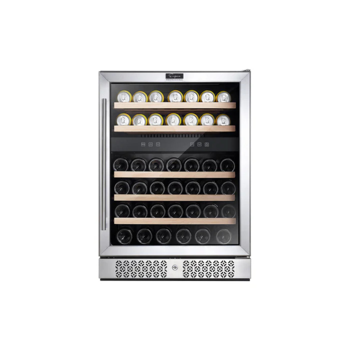 Empava 24 Inch Dual Zone Wine Cooler Beverage Fridge WC04D