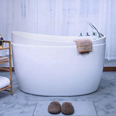 Empava 59" Freestanding Air Massage Japanese-Style Bathtub with Reversible Drain EMPV-59JT011