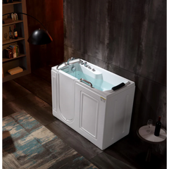 Empava 53" Freestanding Walk-in Whirlpool Bathtub with Left Drain EMPV-53WIT02