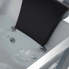 Empava 59" Alcove Whirlpool LED Bathtub with Center Drain EMPV-59JT408LED