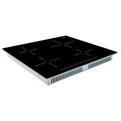 Forno Parco 24-Inch Induction Cooktop, 4 Zones, 7200W, Touch Control, 9 Power Levels & Booster Function