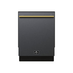 Forno Romano Espresso 24-Inch Built-In Dishwasher, Black Finish, Stainless Steel Tub, 49 dBA, Energy Star Certified