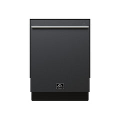 Forno Romano Espresso 24-Inch Built-In Dishwasher, Black Finish, Stainless Steel Tub, 49 dBA, Energy Star Certified