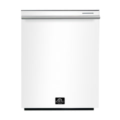 Forno Pozzo 24 " Built-In Tall Tub Top Control White Dishwasher, 49 dBA