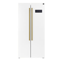 Forno Salerno Espresso 33" Side-by-Side 15.6 cu. ft White Refrigerator