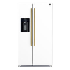 Forno Salerno Espresso 36" Side-by-Side White Refrigerator 20 cu.ft