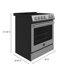 Forno Leonardo Espresso 30" Electric Range Stainless-Steel