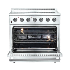 Forno Galiano 36-Inch Freestanding Electric Range, True Convection, Energy Efficient