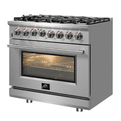 Forno Massimo 36" Freestanding Dual Fuel Range