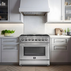 Forno Galiano 36" Freestanding Dual Fuel Range