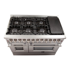 Forno Galiano 48" Freestanding Dual Fuel Range