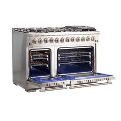 Forno Capriasca 48" Freestanding Dual Fuel Range