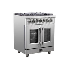 Forno Massimo 30" Freestanding French Door Dual Fuel Range