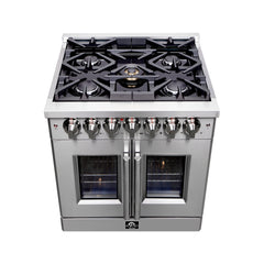 Forno Massimo 30" Freestanding French Door Dual Fuel Range