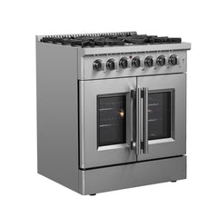 Forno Galiano 30" Freestanding French Door Dual Fuel Range