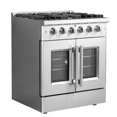 Forno Galiano 30" Freestanding French Door Gas Range