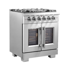 Forno Capriasca 30" Freestanding French Door Gas Range