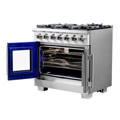 Forno Capriasca 36" Freestanding French Door Gas Range