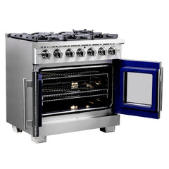 Forno Capriasca 36" Freestanding French Door Gas Range