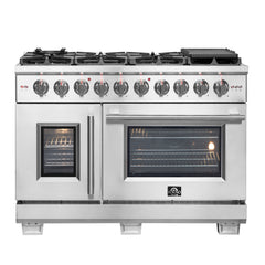 Forno Capriasca 48" Freestanding French Door Gas Range