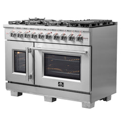 Forno Capriasca 48" Freestanding French Door Gas Range